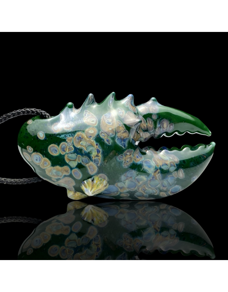 Mrs Claws Green Multi Barnacle Claw Pendant
