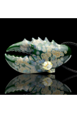 Mrs Claws Green Multi Barnacle Claw Pendant