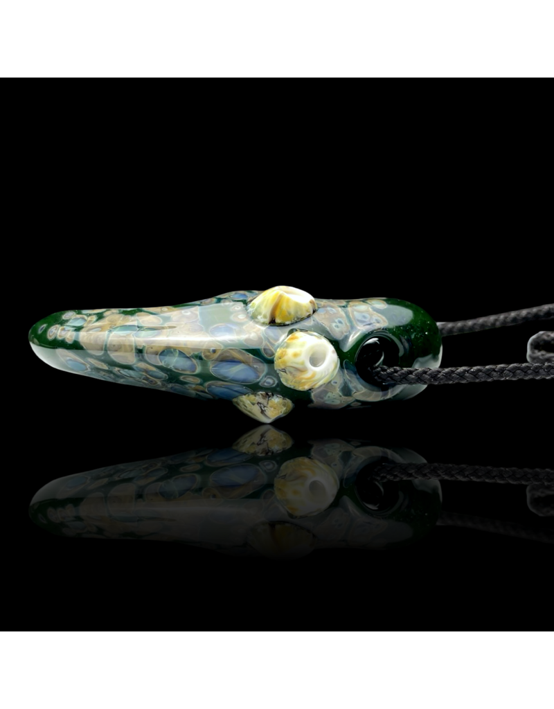 Mrs Claws Green Multi Barnacle Claw Pendant