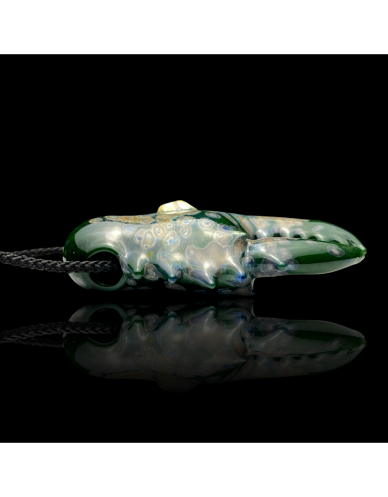 Mrs Claws Green Multi Barnacle Claw Pendant