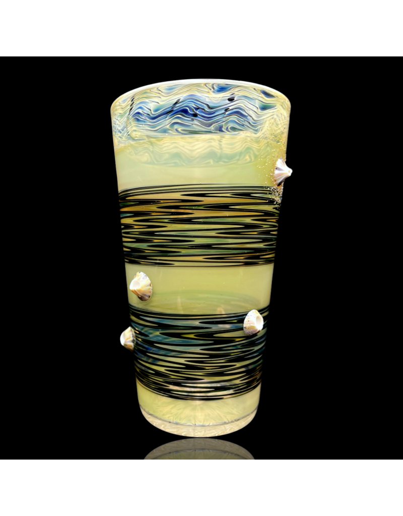Mrs Claws x Treso Stacked Fume Barnacle Pint Glass