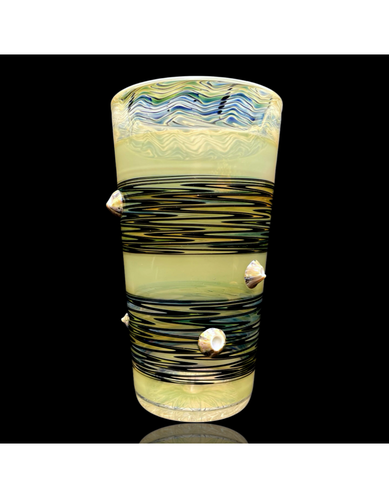 Mrs Claws x Treso Stacked Fume Barnacle Pint Glass