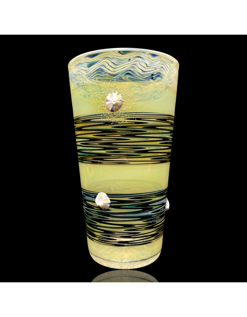Mrs Claws x Treso Stacked Fume Barnacle Pint Glass