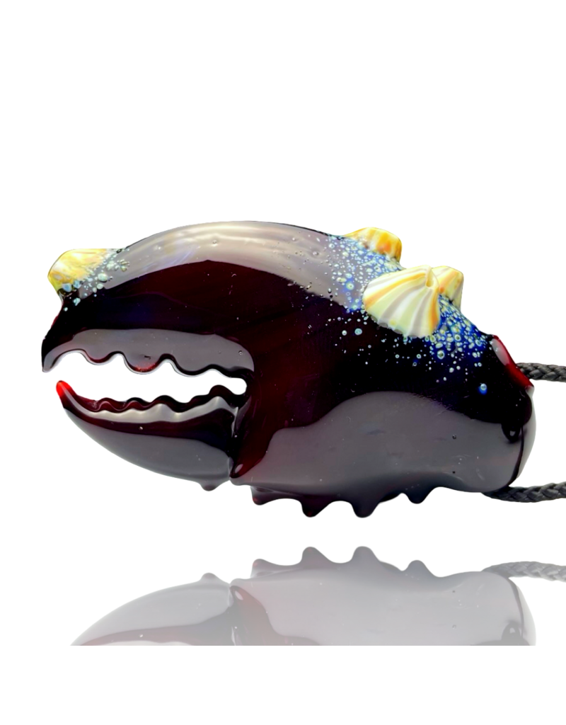 Mrs Claws Ruby Canary Barnacle Pendant