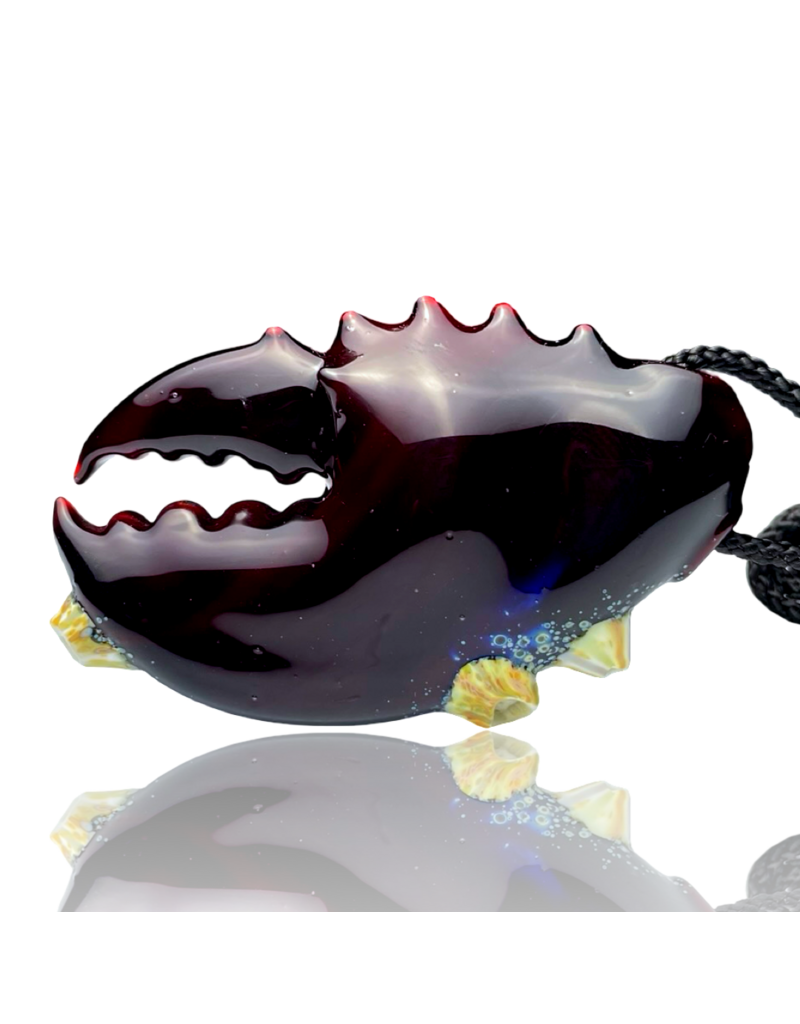 Mrs Claws Ruby Canary Barnacle Pendant