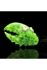 Mrs Claws Bright Green Hard Shell Barnacle Claw Pendant