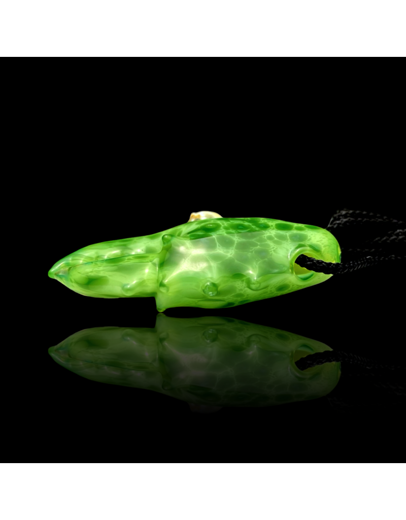 Mrs Claws Bright Green Hard Shell Barnacle Claw Pendant