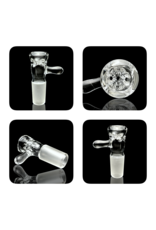 Black Tuna Glass 18mm 5 Hole Clear Handle Slide BLACK TUNA
