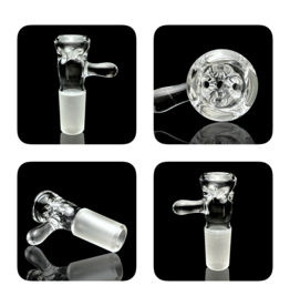 Black Tuna Glass 18mm 5 Hole Clear Handle Slide BLACK TUNA