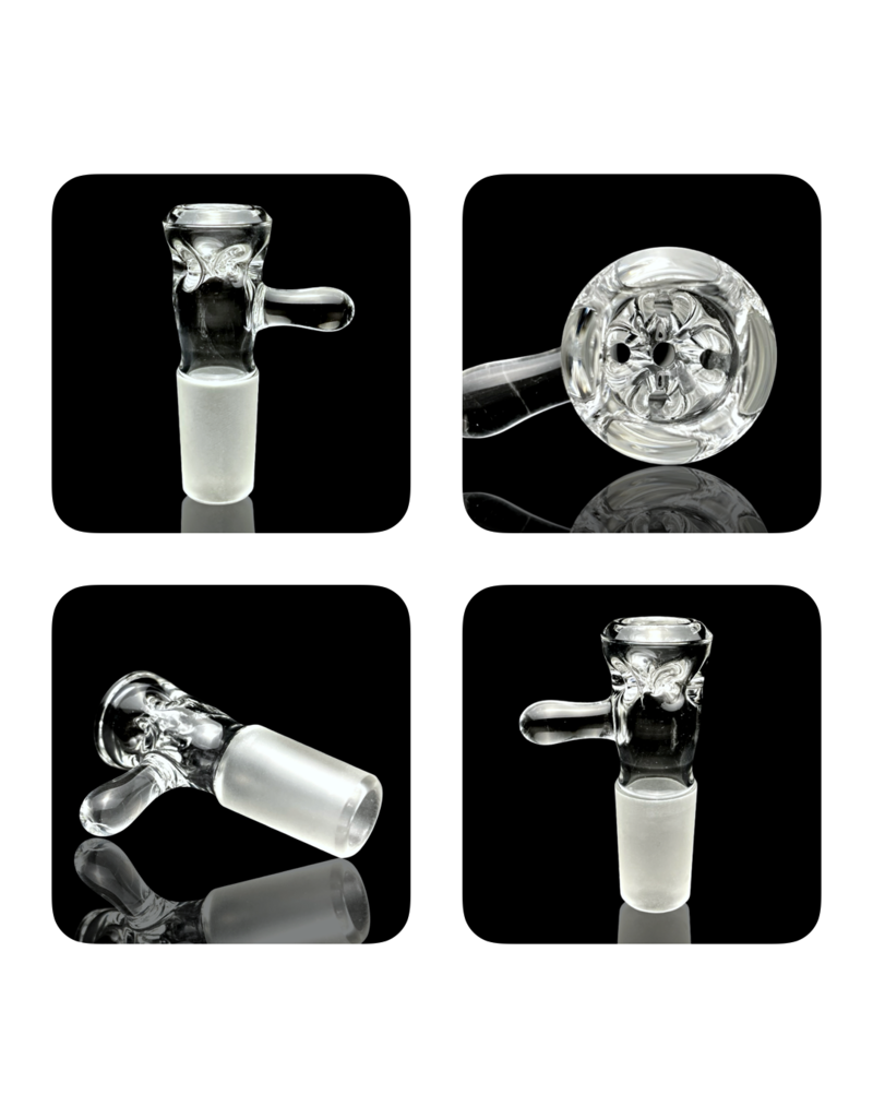 Black Tuna Glass 18mm 5 Hole Clear Handle Slide BLACK TUNA