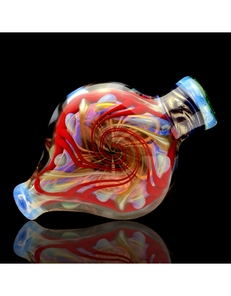 Firekist Glass ISO Fume & Cane Disc Chillum A Firekist