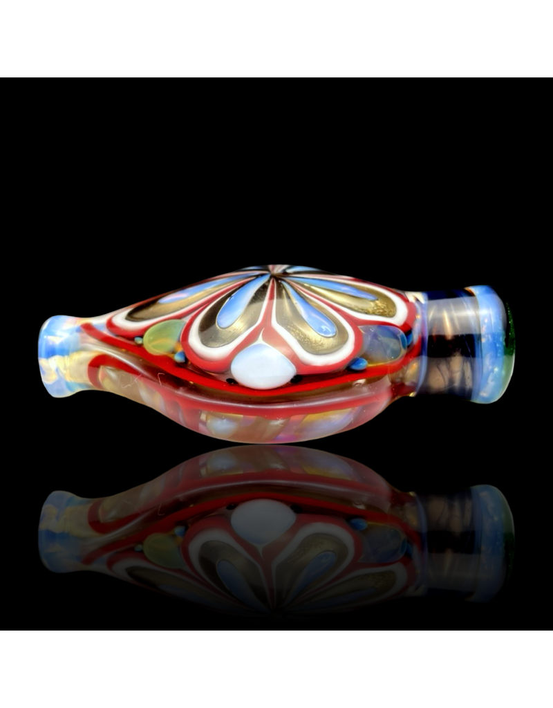 Firekist Glass ISO Fume & Cane Disc Chillum A Firekist