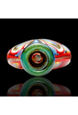 Firekist Glass ISO Fume & Cane Disc Chillum A Firekist