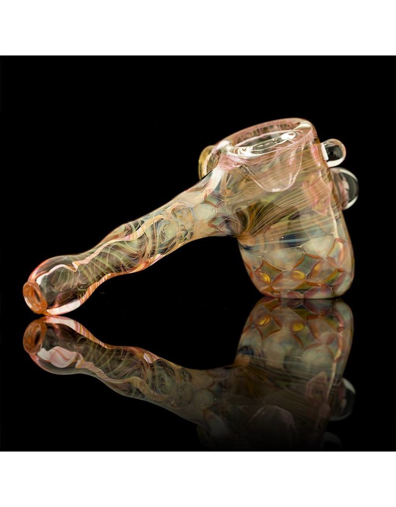 Hugh Glass Hugh Glass Fume Hammer with Skull Implosion Snodgrass Family Glass