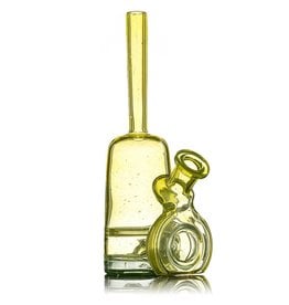 Jacob Vincent SOLD Jacob Vincent Thomas' Transparent Yellow & Legal Green Inverse Fade Bottle