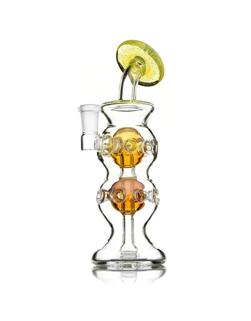 Tubesock Glass Tubesock Atomic Orange UV over Peach Double Begg Rig