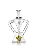 10mm Double Uptake Recycler by Aw Glass | Thomas Orange