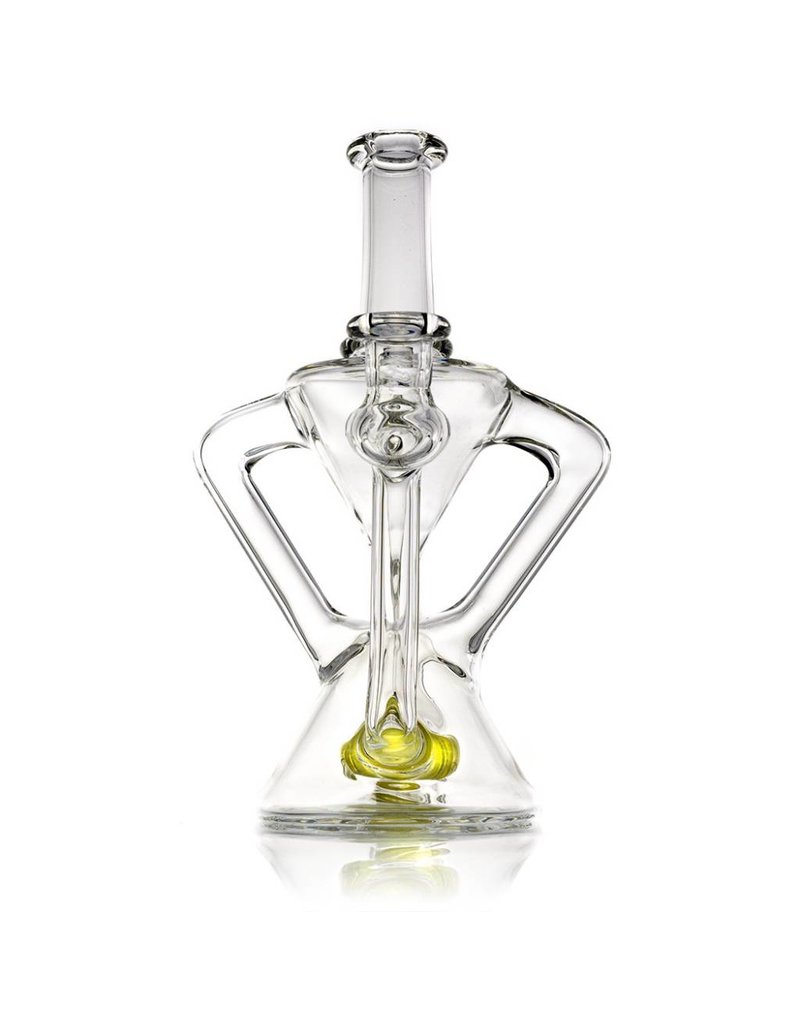 10mm Double Uptake Recycler by Aw Glass | Solar Flare