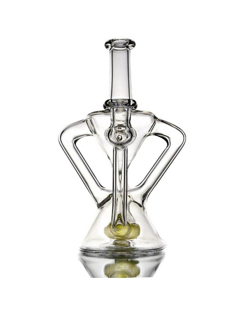 10mm Double Uptake Recycler by Aw Glass | Homemade Pastel Serum