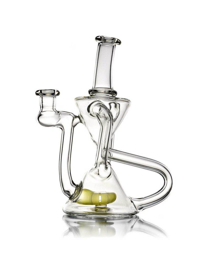 10mm Double Uptake Recycler by Aw Glass | Homemade Pastel Serum