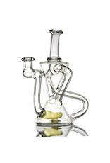 10mm Double Uptake Recycler by Aw Glass | Homemade Pastel Serum