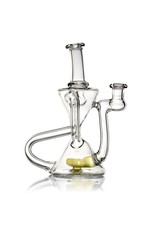 10mm Double Uptake Recycler by Aw Glass | Homemade Pastel Serum