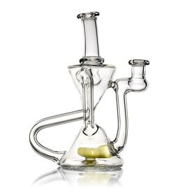 SOLD 10mm Double Uptake Recycler by Aw Glass | Homemade Pastel Serum