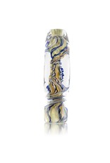 Nelson Inside Out Square Glass Chillum One Hitter (C)