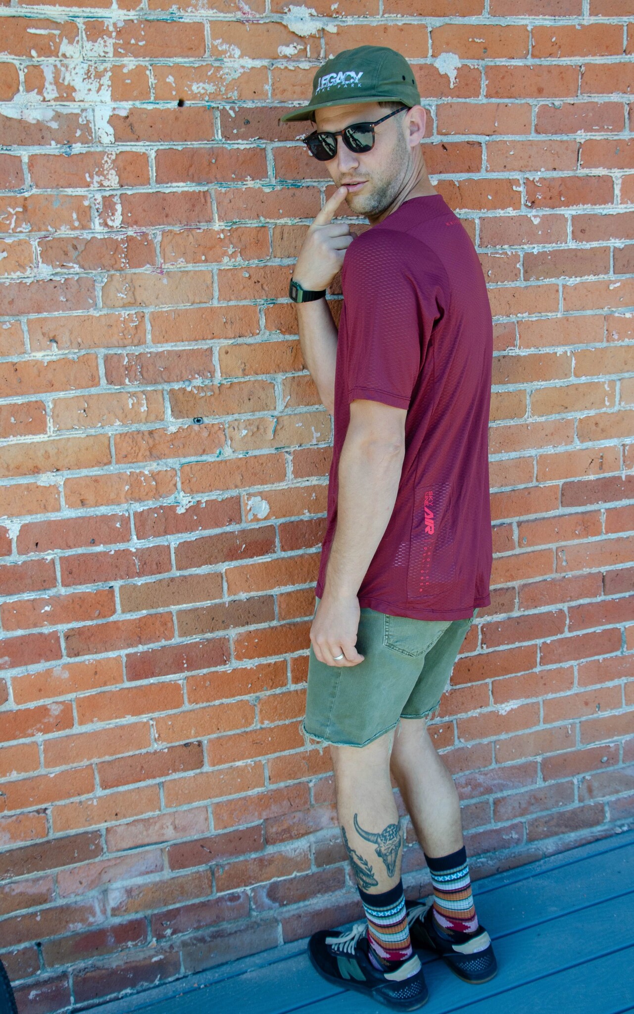 Skyline SS Jersey Oxblood