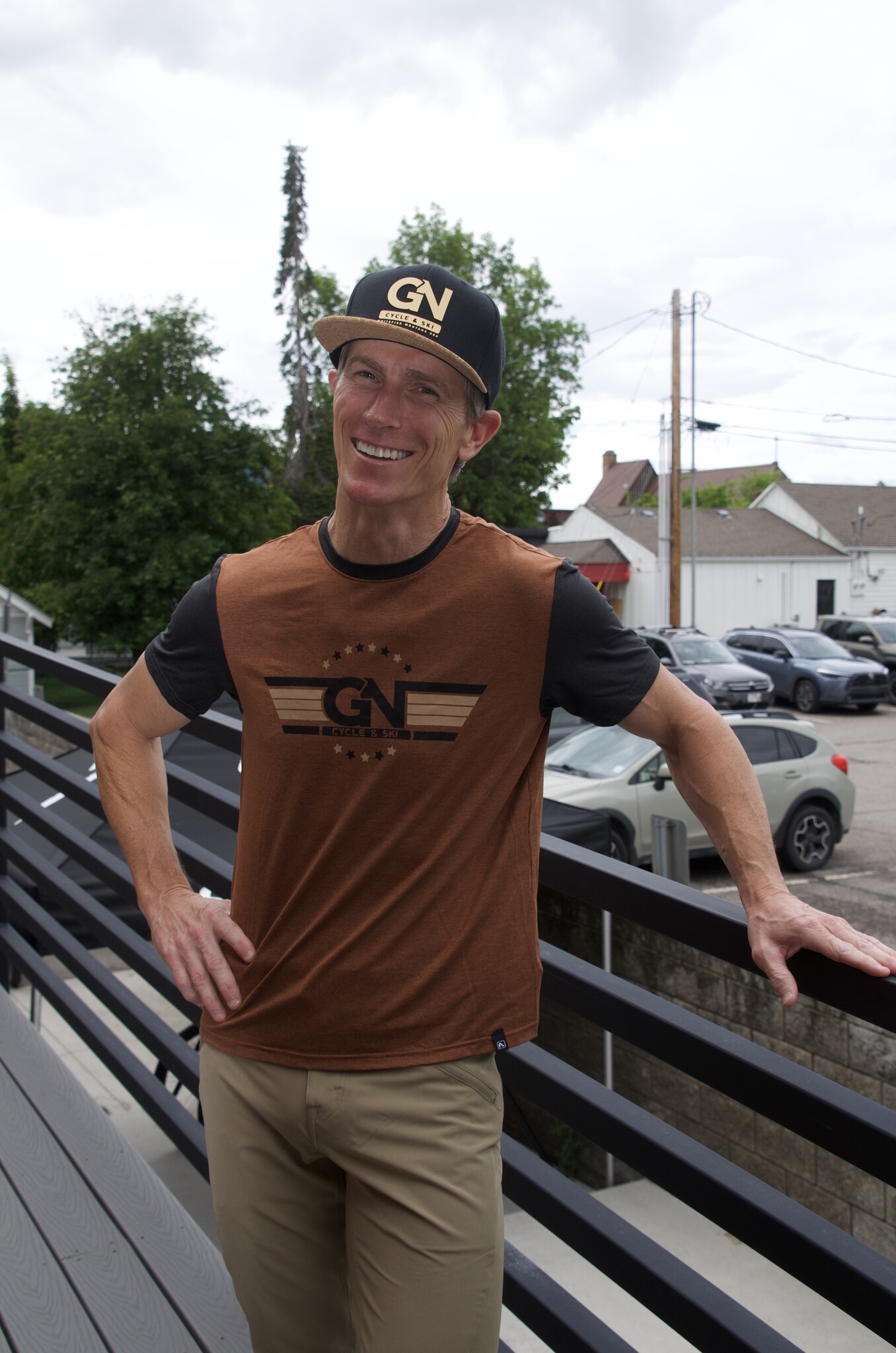 Flylow GN Top Gun Tech Tee Bark/Black