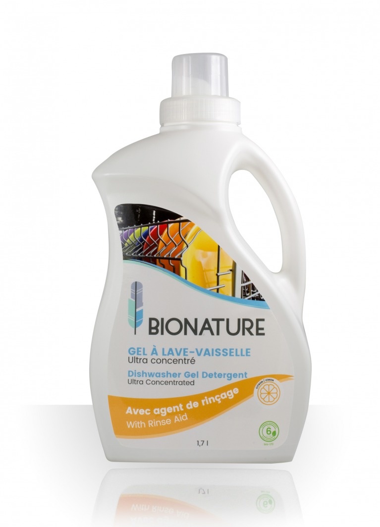 Detergent en gel pour lave-vaisselle 1,7L-Bionature-Achat en ligne -  Eco-Boutique Un Monde A Vie