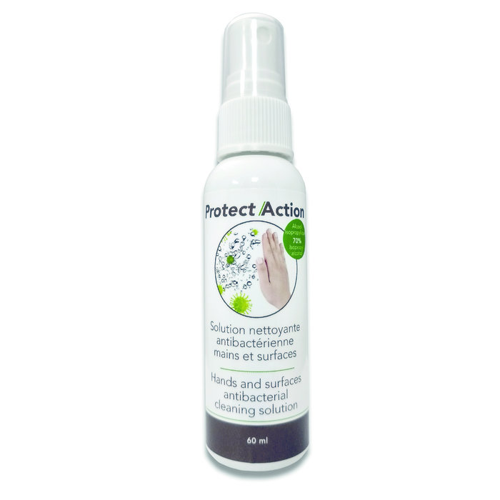 Protect/Action Solution nettoyant 60ml (70% alcool isopropylique)