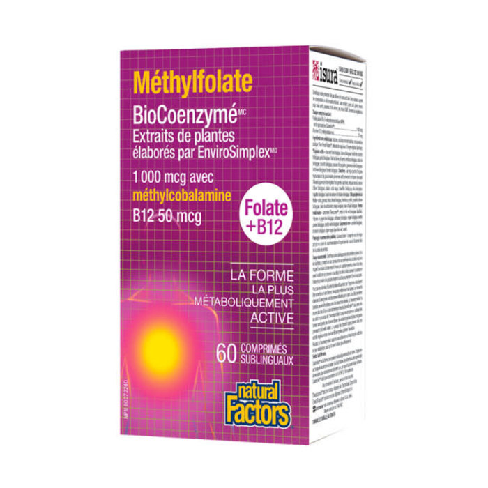 Méthylfolate BioCoenzymé 1000 mcg 60 comprimés