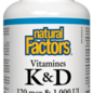 Vitamine K&D 120mcg & 1000UI