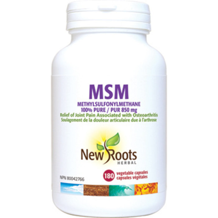 MSM 100% pure 850mg, 180 capsules