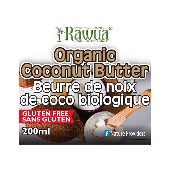 Beurre de coco biologique 200ml - Rawua - Achat en ligne ou