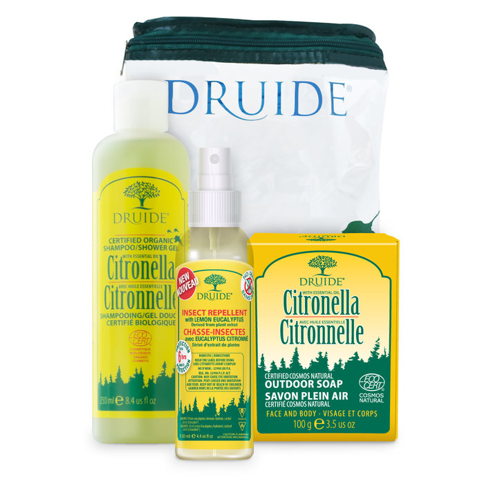 Trousse Aventure (chasse-insectes, shampoing gel douche et savon barre)