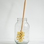 Brosse à bouteilles et verres en bois