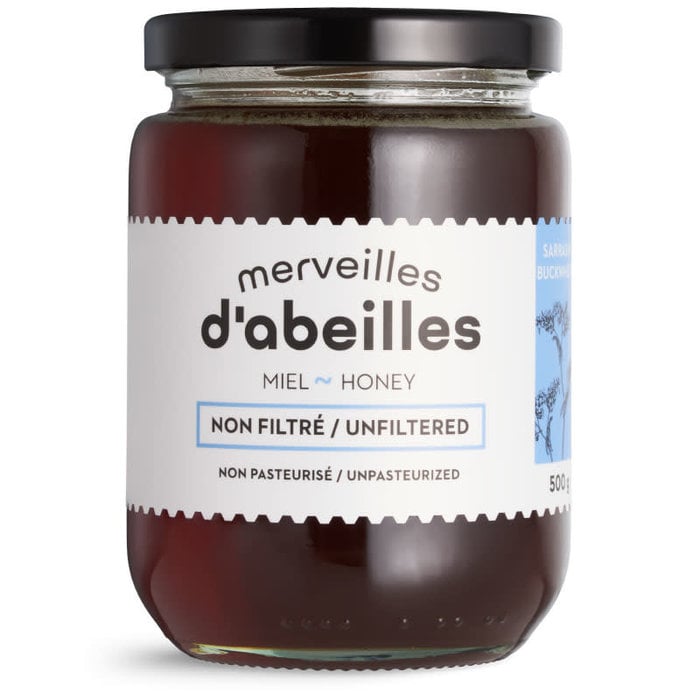 Miel printemps non-filtre non-pasteurise 500g - Merveilles d'abeilles -  Eco-Boutique Un Monde A Vie