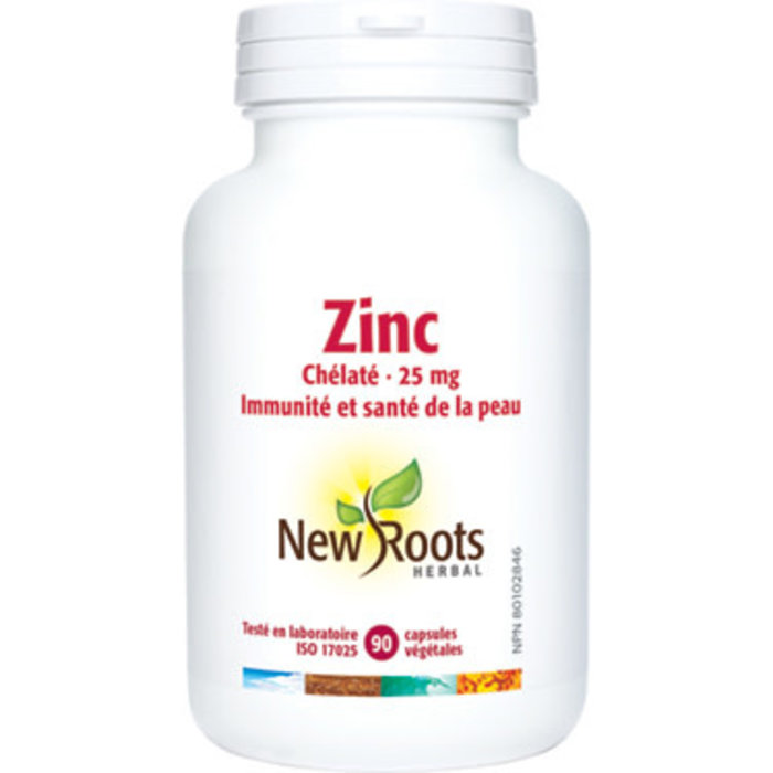 Zinc chélaté 25 mg 90 capsules