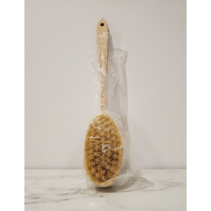 Brosse végétale corps avec long manche