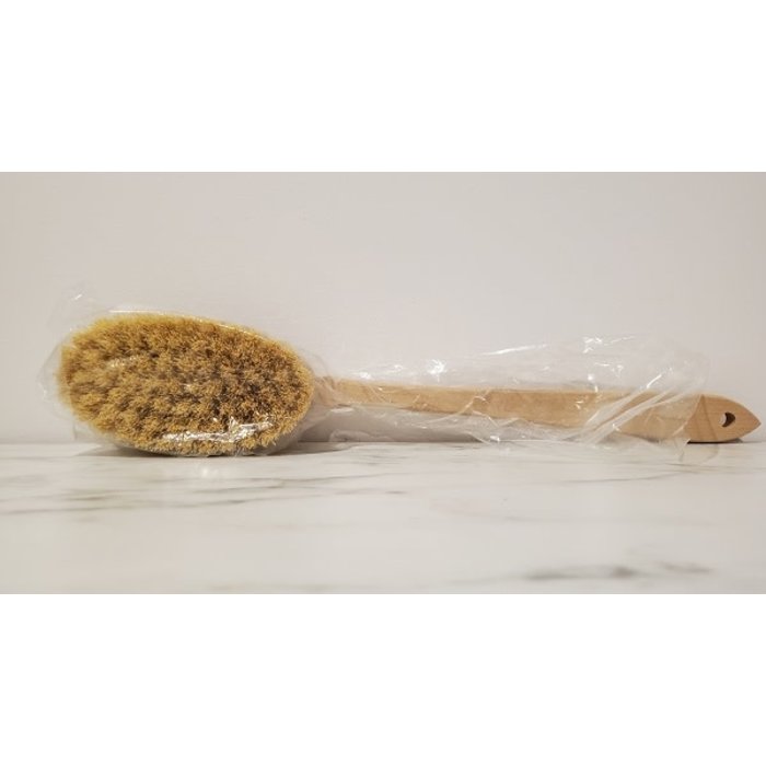 Brosse végétale corps avec long manche