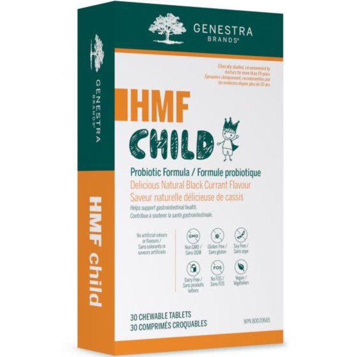 HMF Child probiotique 30 comprimés croquables, saveur cassis