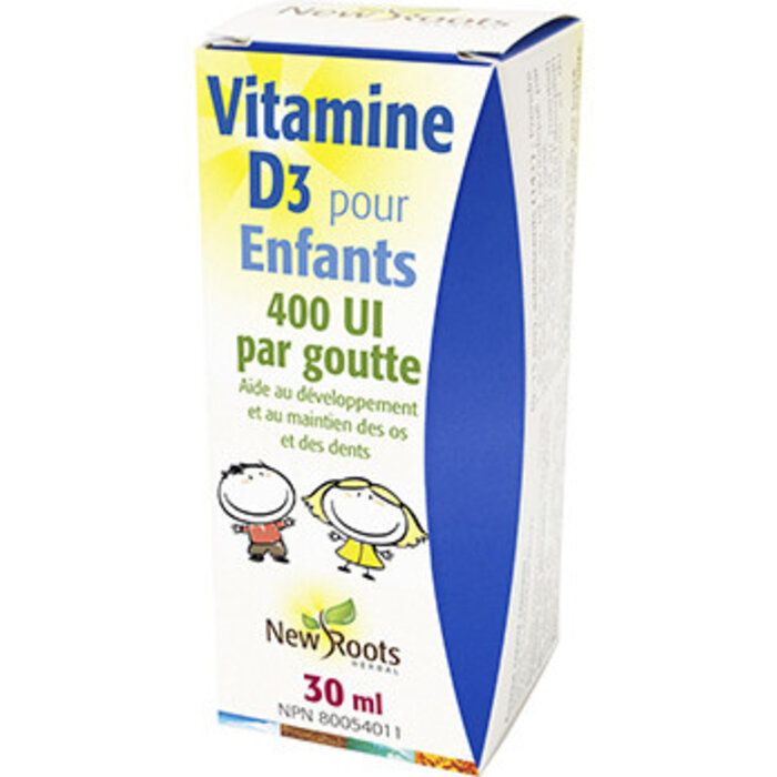 Vitamine D3 400 UI pour enfants 30 ml