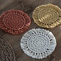Sous-verre crochet en coton -
