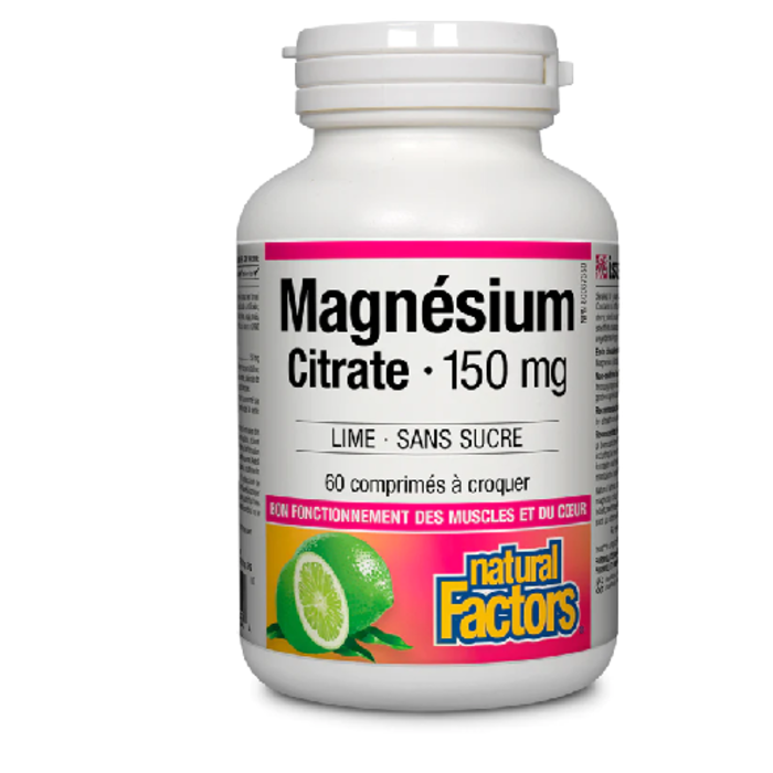 Magnésium citrate 150 mg