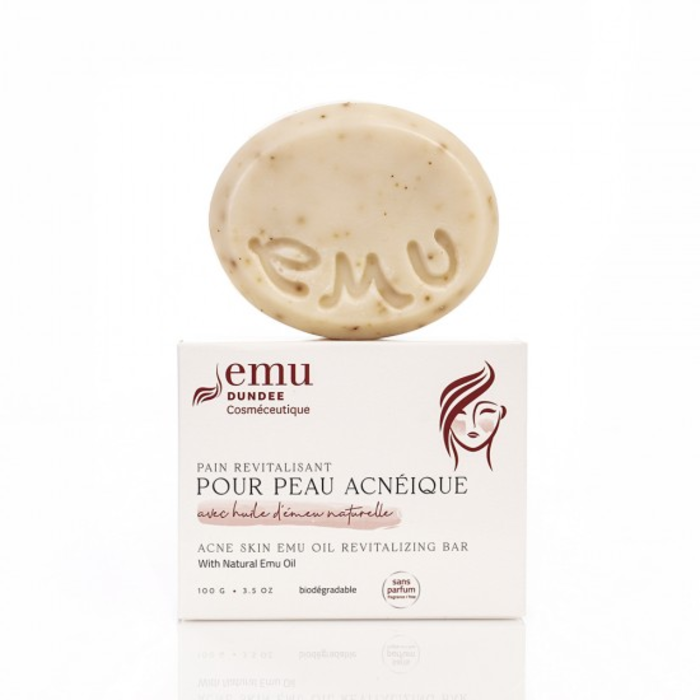 Savon huile d'émeu peau acnéique 100g