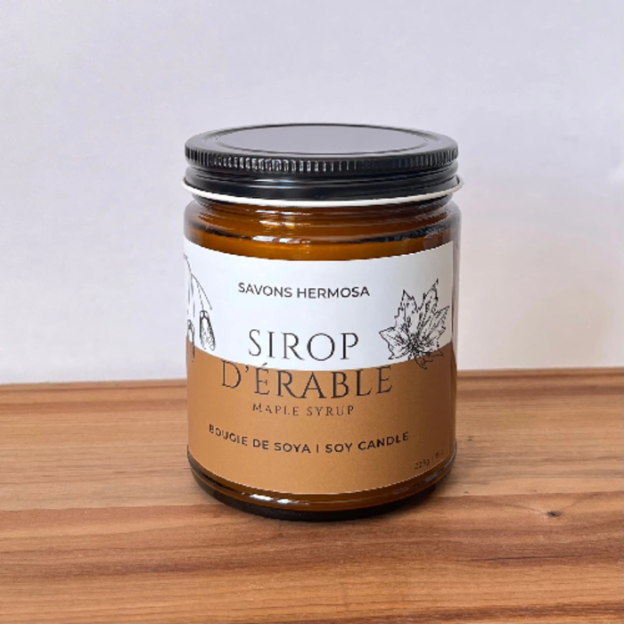 Chandelle d'éco-soya aux huiles essentielles 225g -