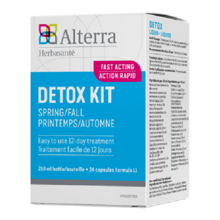 Kit Detox printemps/automne (24 capsules + bout. 250 ml)