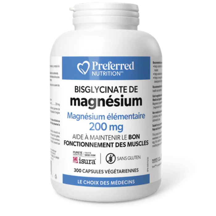 Magnésium bisglycinate 200mg 300 capsules